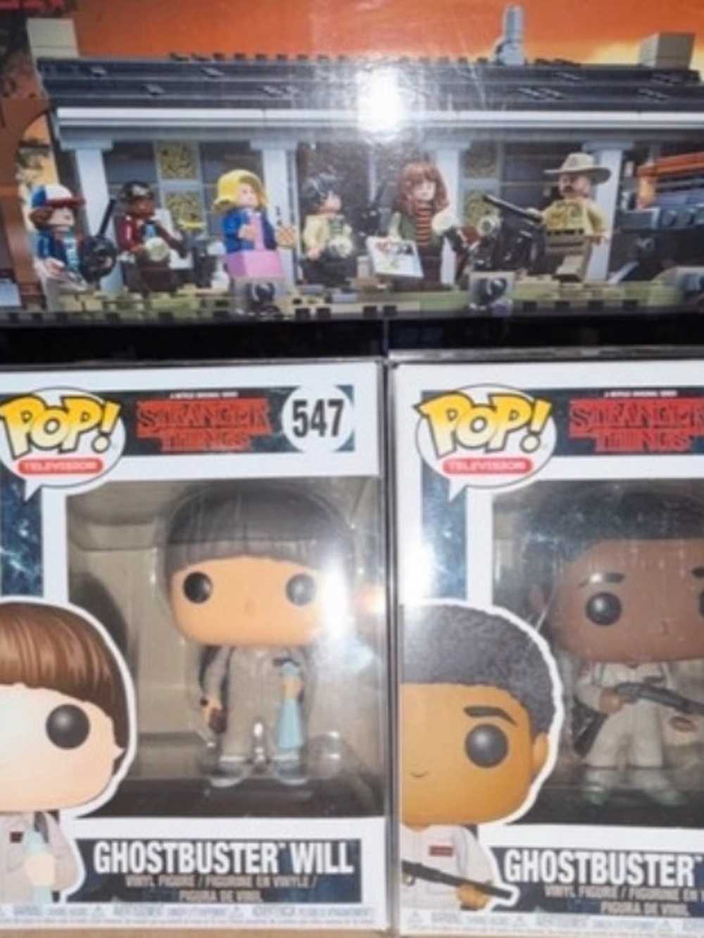 Stranger Things Ghostbuster Will, Lucas, Mike, Dustin Gang WITH upside down bloc